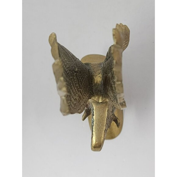 Vintage Antique Finish Brass Eagle Raptor Figurine Sculpture - Picture 6 of 10